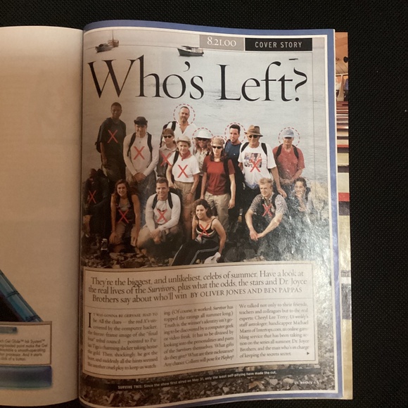 Vintage Us WEEKLY SURVIVORS! Magazine Issue 288 August 24, 2000 - Picture 13 of 14
